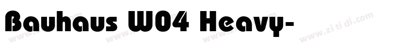 Bauhaus W04 Heavy字体转换